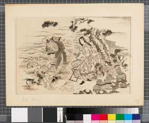 Scenes from the war between Japan and Korea, end of 18th-first half of 19th century