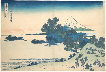 Shichirigahama in Sagami Province, from the series Thirty-six Views of Mount Fuji