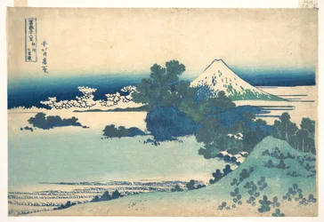 Shichirigahama in Sagami Province, from the series Thirty-six Views of Mount Fuji