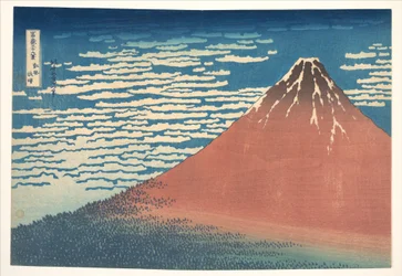 South Wind, Clear Sky, also known as Red Fuji, from the series Thirty-six Views of Mount Fuji