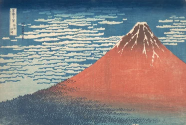 South Wind, Clear Sky, also known as Red Fuji, from the series Thirty-Six Views of Mount Fuji