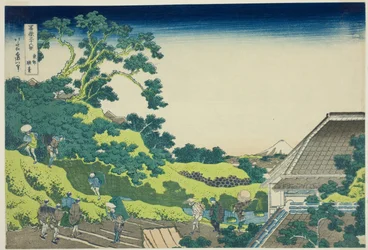 Surugadai in Edo (from the series "Thirty-six Views of Mount Fuji")