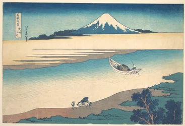 Tama River in Musashi Province, from the series Thirty-six Views of Mount Fuji