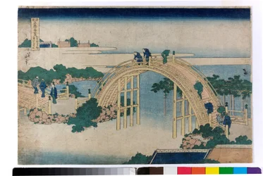 The Drum Bridge at Tenjin Shrine in Kameido