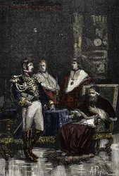General Cervoni Summoned Pope Pius VI to Abdicate His Temporal Sovereignty in 1798. 1882 (Engraving)