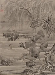Buffalo and Herdsman