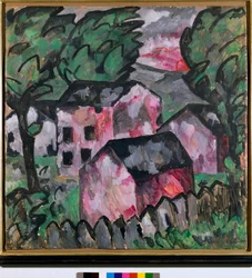 Landscape with Red Houses