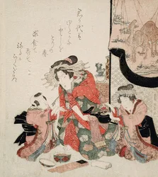 A Courtesan Allowed to Relax and Eat