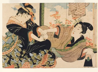 Lovers by a Painted Screen