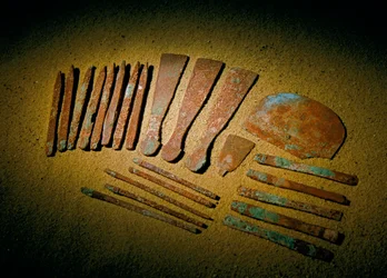 Egypt; Archaeology; Old Kingdom; Saqqara, Tomb of Qar, Qar, Physician, copper, tools