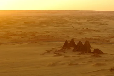 Gebel Barkal, Temple Complex, Pharaoh Taharka, Mut temple, B300, Kareima town, Nile river, 2007