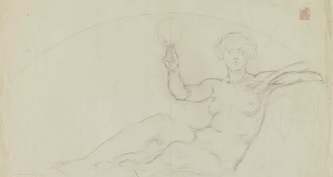 Iowa State Capitol Rotunda (Art, Study for Panel)