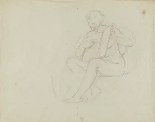 Iowa State Capitol Rotunda (Education, study for panel)