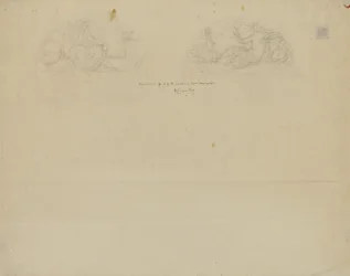 (Iowa State Capitol Rotunda) (study for Two Lunettes)