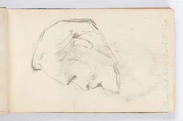 Sketchbook Page: Man with Beard in Profile