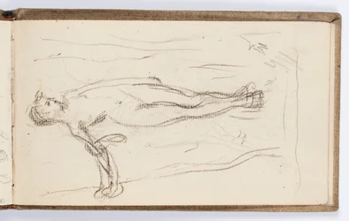 Sketchbook Page: Standing Figure with Staff
