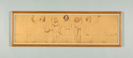 The Common Law, Study for Left Panel of "The Reign of Law," Frieze for Appellate Court, New York