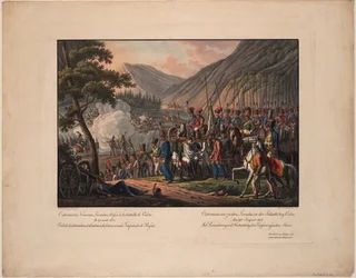 General Count Alexander Ostermann-Tolstoy at the Battle of Kulm on 29 August 1813