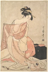 A Woman and a Cat