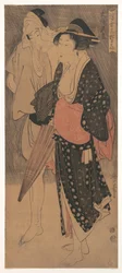 Couple in an Evening Shower, c. 1800