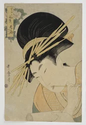 Courtesan Hanaogi of the Ogiya House, 1801
