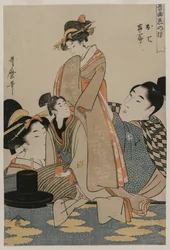 Oshichi and Kichisaburo from the Series Music on the Theme of Constancy in Love