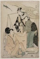 Settsu Province from the series Fashionable Six Jewel Rivers, c. 1804