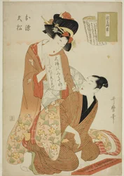 The Joruri, Nure Tsubame Negura no Karakasa, from the series Joruri Libretti