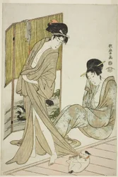 Two Young Women after a Bath