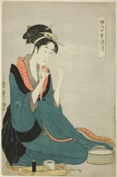 Tying Thread, from the series "Women’s Handicrafts: Models of Dexterity"