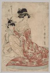 Woman of the Yoshiwara with Girl