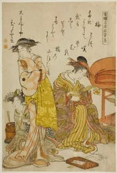 The Courtesan Hitomoto of the Daimonjiya, from the Album 