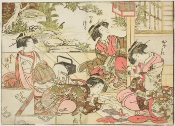 Courtesans of Otawaraya, from the book 