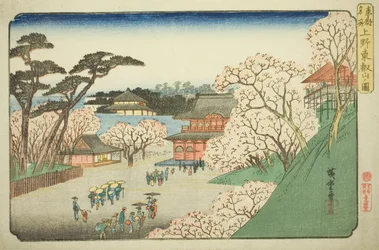 Toeizan Temple at Ueno, from the Series 