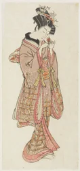 Young Woman Examining a Ground Cherry, late 18th century