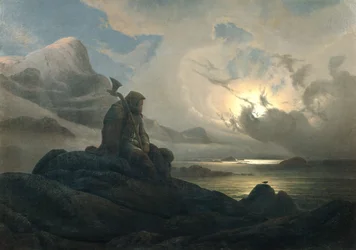 Coast Landscape with Person