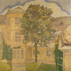 Flowering Chestnut Tree in the Garden