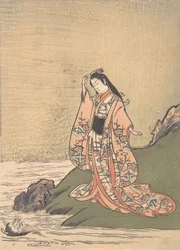 A Girl on the Edge of a Stream Sees a Demon