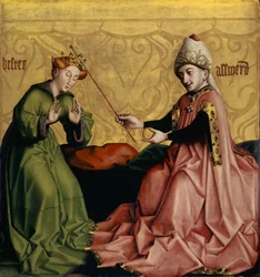 Esther Before Ahasuerus from the Heilspiegel Altarpiece