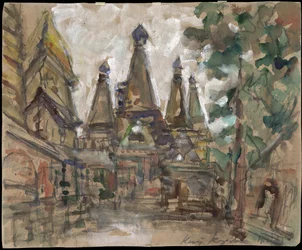 Stage design for the opera The Tsar