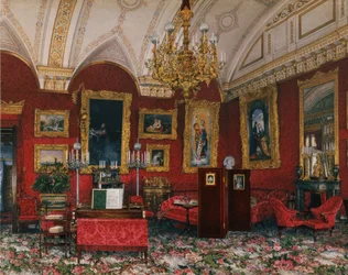 Interiors of the Winter Palace. The Study of Grand Princess Maria Nikolayevna, End of 19th century