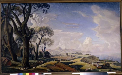 Landscape with trees