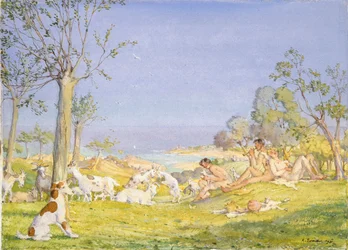 Landscape with Shepherds and Goats