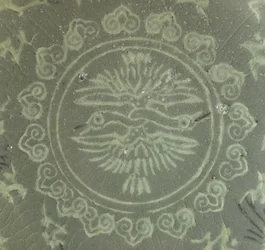 Bowl with cranes and clouds, c.1150-1200