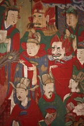 Byeonseong, the Sixth King of Hell (detail), 1798