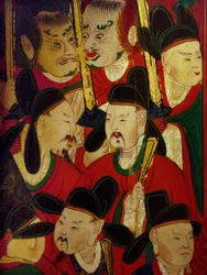 Detail of the portrait of the Sixth King (Danjong)