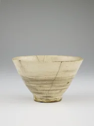 Tea bowl, in style of hakeme