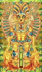 Vibrant Egyptian Deity