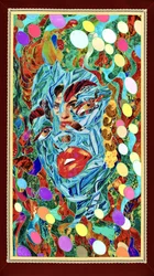 Vibrant Mosaic Face
