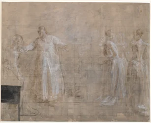 Leonora Christine Receives a Visit in Prison from Queen Charlotte Amalie